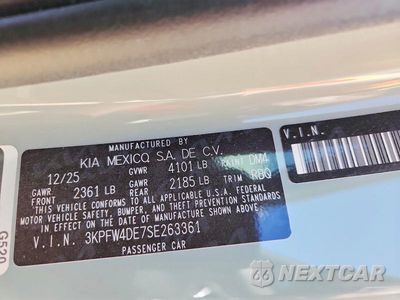 Zdjęcie 13 z 13 samochodu: 2025 KIA K4 GT LINE VIN:3KPFW4DE7SE263361 - miniatura