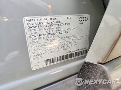 Zdjęcie 13 z 13 samochodu: 2022 AUDI SQ5 SPORTBACK PREMIUM PLUS VIN:WA124AFY1N2033109 - miniatura