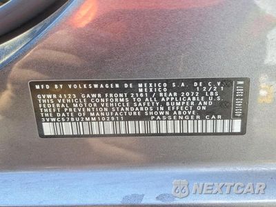 Zdjęcie 12 z 12 samochodu: 2021 VOLKSWAGEN JETTA S VIN:3VWC57BU2MM102911 - miniatura