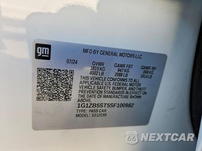 Zdjęcie 12 z 12 samochodu: 2025 CHEVROLET MALIBU LS VIN:1G1ZB5ST5SF100982 - miniatura