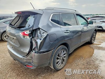Trzecie zdjęcie samochodu z tyłu: 2016 NISSAN ROGUE SL VIN:5N1AT2MV2GC871564 - miniatura