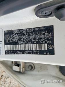 Zdjęcie 12 z 12 samochodu: 2019 TOYOTA CAMRY LE VIN:4T1B11HK0KU252498 - miniatura