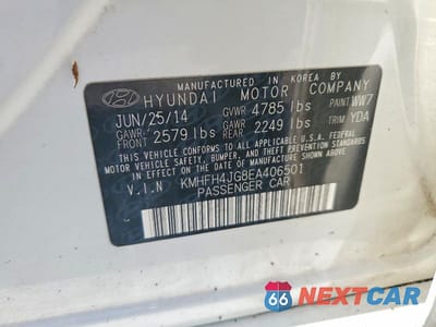 Zdjęcie 12 z 12 samochodu: 2014 HYUNDAI AZERA LIMITED VIN:KMHFH4JG8EA406501 - miniatura