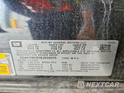 Zdjęcie 13 z 13 samochodu: 2014 BUICK ENCLAVE VIN:5GAKVBKD0EJ233076 - miniatura