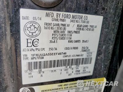 Zdjęcie 14 z 14 samochodu: 2014 FORD EXPEDITION LIMITED VIN:1FMJU2A55EEF49746 - miniatura