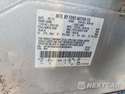 Zdjęcie 13 z 13 samochodu: 2015 FORD EDGE SE VIN:2FMTK4G89FBB99501 - miniatura