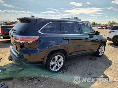 Trzecie zdjęcie samochodu z tyłu: 2016 TOYOTA HIGHLANDER LIMITED PLATINUM VIN:5TDDKRFH8GS347239 - miniatura