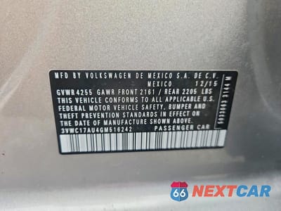 Zdjęcie 12 z 12 samochodu: 2016 VOLKSWAGEN GOLF SPORTWAGEN S VIN:3VWC17AU4GM516242 - miniatura
