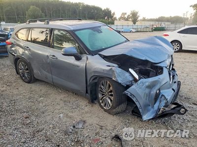 Czwarte zdjęcie samochodu z boku: 2021 TOYOTA HIGHLANDER HYBRID PLATINUM VIN:5TDEBRCH8MS027990 - miniatura
