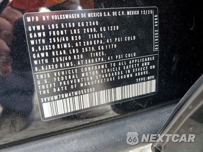 Zdjęcie 13 z 13 samochodu: 2026 VOLKSWAGEN TIGUAN SEL R-LINE TURBO VIN:3VVUW7RM4TM055990 - miniatura