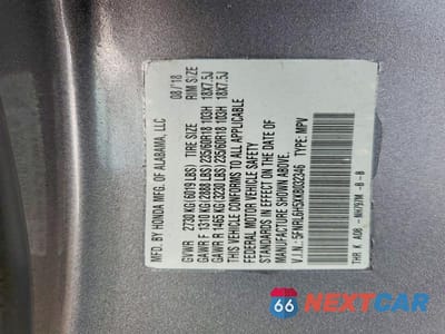 Zdjęcie 13 z 13 samochodu: 2019 HONDA ODYSSEY EX VIN:5FNRL6H5XKB032346 - miniatura