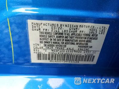 Zdjęcie 12 z 12 samochodu: 2022 NISSAN SENTRA SR VIN:3N1AB8DV1NY255128 - miniatura