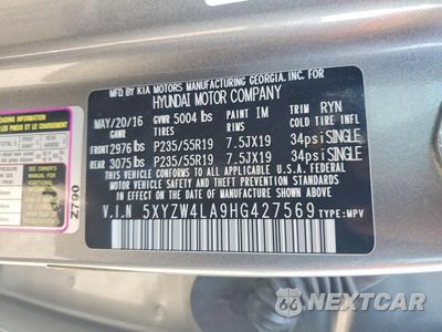Zdjęcie 13 z 13 samochodu: 2017 HYUNDAI SANTA FE SPORT 2.0T ULTIMATE VIN:5XYZW4LA9HG427569 - miniatura
