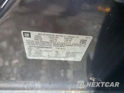 Zdjęcie 13 z 13 samochodu: 2015 CHEVROLET EQUINOX LT VIN:2GNALCEK8F6349731 - miniatura
