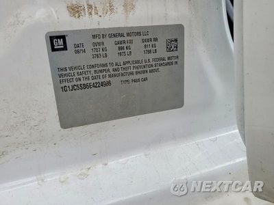 Zdjęcie 13 z 13 samochodu: 2014 CHEVROLET SONIC LT VIN:1G1JC5SB6E4224986 - miniatura