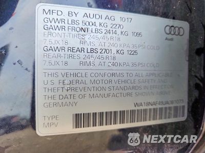 Zdjęcie 14 z 14 samochodu: 2018 AUDI A4 ALLROAD PREMIUM PLUS VIN:WA18NAF49JA081073 - miniatura