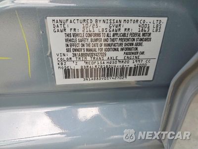 Zdjęcie 12 z 12 samochodu: 2025 NISSAN SENTRA SR VIN:3N1AB8DV0SY427029 - miniatura