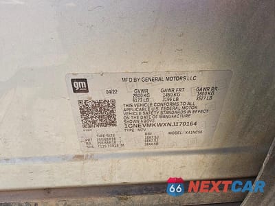 Zdjęcie 13 z 13 samochodu: 2022 CHEVROLET TRAVERSE LT VIN:1GNEVMKWXNJ170164 - miniatura