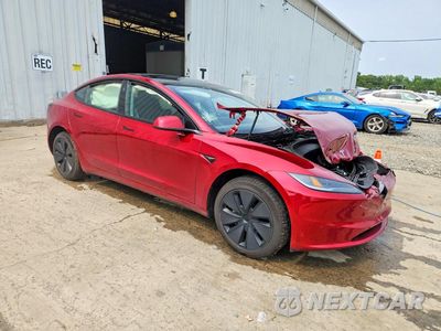 Czwarte zdjęcie samochodu z boku: 2025 TESLA MODEL 3 VIN:5YJ3E1EA9SF895949 - miniatura