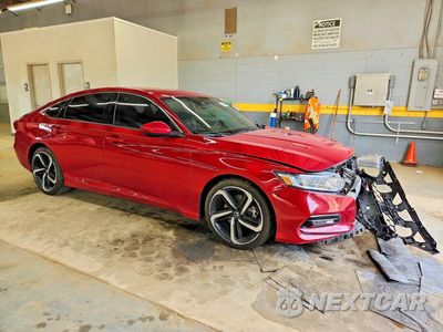 Czwarte zdjęcie samochodu z boku: 2019 HONDA ACCORD SPORT VIN:1HGCV1F33KA033059 - miniatura