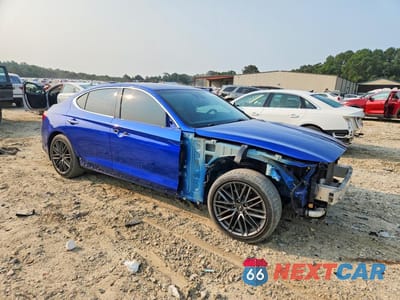 Czwarte zdjęcie samochodu z boku: 2019 GENESIS G70 ADVANCED VIN:KMTG64LA1KU031599 - miniatura
