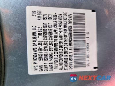 Zdjęcie 14 z 14 samochodu: 2009 HONDA ODYSSEY EXL VIN:5FNRL38659B047306 - miniatura