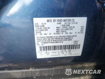 Zdjęcie 13 z 13 samochodu: 2020 FORD EXPLORER LIMITED VIN:1FMSK7FH4LGB01512 - miniatura