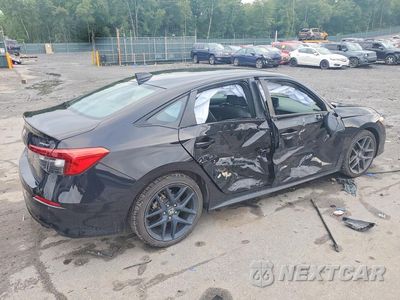 Trzecie zdjęcie samochodu z tyłu: 2022 HONDA CIVIC SPORT VIN:2HGFE2F55NH602035 - miniatura