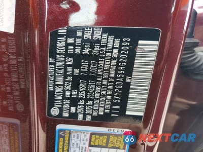Zdjęcie 13 z 13 samochodu: 2017 KIA SORENTO LX V6 VIN:5XYPGDA59HG202093 - miniatura
