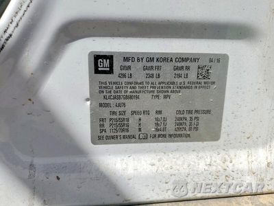 Zdjęcie 12 z 12 samochodu: 2016 BUICK ENCORE VIN:KL4CJASB7GB680194 - miniatura