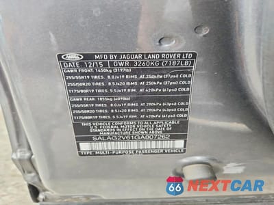 Zdjęcie 13 z 13 samochodu: 2016 LAND ROVER LR4 HSE VIN:SALAG2V61GA807262 - miniatura