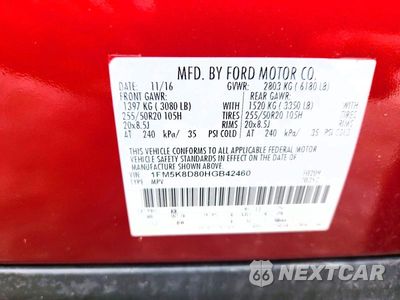 Zdjęcie 13 z 13 samochodu: 2017 FORD EXPLORER XLT VIN:1FM5K8D80HGB42460 - miniatura