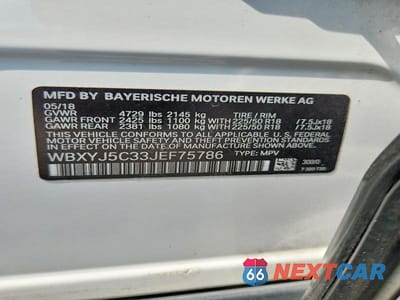 Zdjęcie 13 z 13 samochodu: 2018 BMW X2 XDRIVE28I VIN:WBXYJ5C33JEF75786 - miniatura