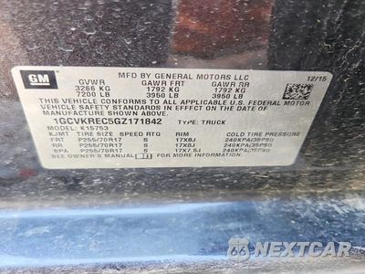 Zdjęcie 12 z 12 samochodu: 2016 CHEVROLET SILVERADO K1500 LT VIN:1GCVKREC5GZ171842 - miniatura