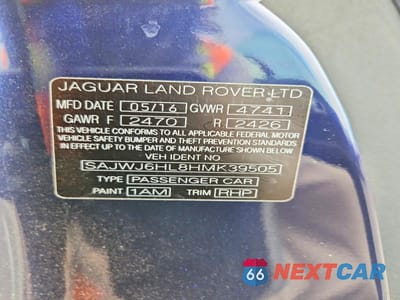 Zdjęcie 13 z 13 samochodu: 2017 JAGUAR F-TYPE R VIN:SAJWJ6HL8HMK39505 - miniatura