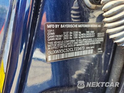 Zdjęcie 12 z 12 samochodu: 2012 BMW X3 XDRIVE28I VIN:5UXWX5C52CL723473 - miniatura