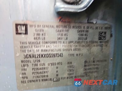 Zdjęcie 13 z 13 samochodu: 2013 CHEVROLET CAPTIVA LS VIN:3GNAL2EKXDS597343 - miniatura