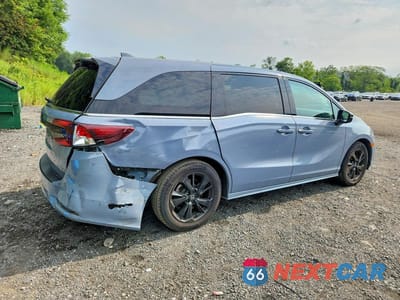 Trzecie zdjęcie samochodu z tyłu: 2023 HONDA ODYSSEY SPORT-L VIN:5FNRL6H75PB065876 - miniatura