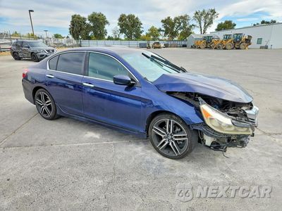 Czwarte zdjęcie samochodu z boku: 2016 HONDA ACCORD SPORT VIN:1HGCR2F66GA144605 - miniatura