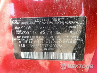 Zdjęcie 12 z 12 samochodu: 2015 HYUNDAI SONATA SPORT VIN:5NPE34AF0FH209984 - miniatura