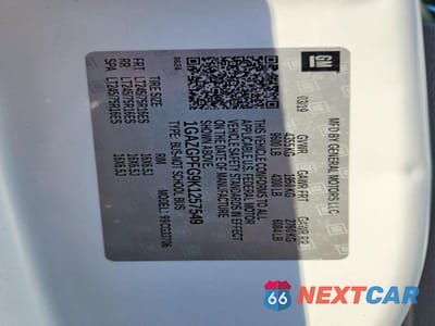 Zdjęcie 10 z 10 samochodu: 2019 CHEV EXPRESS CA VIN:1GAZGPFG9K1257549 - miniatura