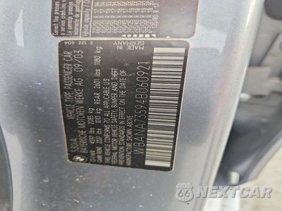 Zdjęcie 12 z 12 samochodu: 2004 BMW 530I VIN:WBANA73594B060921 - miniatura