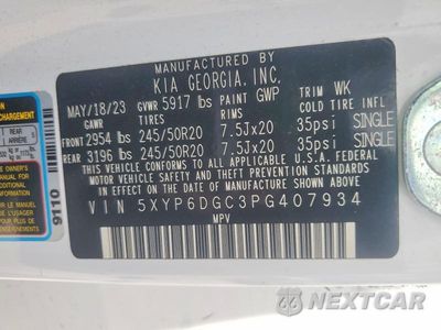 Zdjęcie 14 z 14 samochodu: 2023 KIA TELLURIDE S VIN:5XYP6DGC3PG407934 - miniatura
