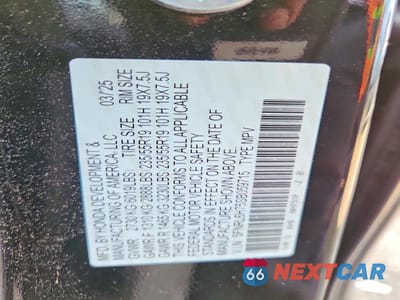 Zdjęcie 13 z 13 samochodu: 2025 HONDA ODYSSEY SPORT-L VIN:5FNRL6H75SB059715 - miniatura