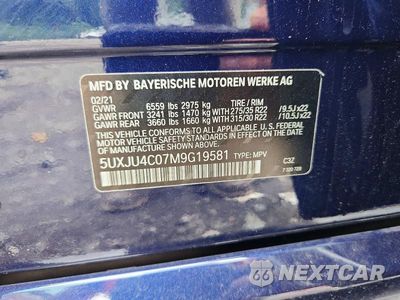 Zdjęcie 13 z 13 samochodu: 2021 BMW X5 M VIN:5UXJU4C07M9G19581 - miniatura