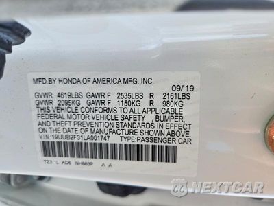 Zdjęcie 12 z 12 samochodu: 2020 ACUR TLX VIN:19UUB2F31LA001747 - miniatura