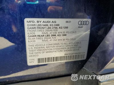 Zdjęcie 14 z 14 samochodu: 2022 AUDI Q5 PREMIUM PLUS 45 VIN:WA1EAAFY6N2021334 - miniatura
