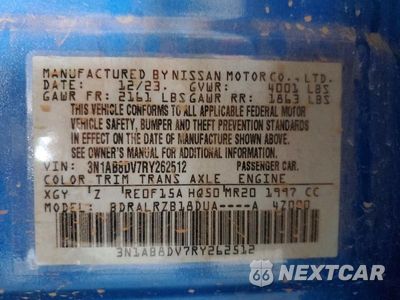Zdjęcie 12 z 12 samochodu: 2024 NISSAN SENTRA SR VIN:3N1AB8DV7RY262512 - miniatura