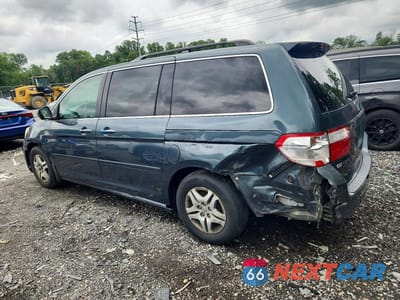 Drugie zdjęcie samochodu z przodu: 2006 HONDA ODYSSEY EXL VIN:5FNRL387X6B008585 - miniatura