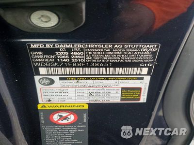 Zdjęcie 12 z 12 samochodu: 2008 MERCEDES-BENZ SL 550 VIN:WDBSK71F88F138651 - miniatura